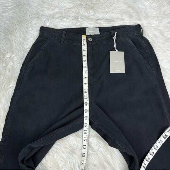 Everlane Women’s NWT Muted Black The Tencel Relaxed Chino Luxury Pant 14/W35/L28 - Picture 10 of 12